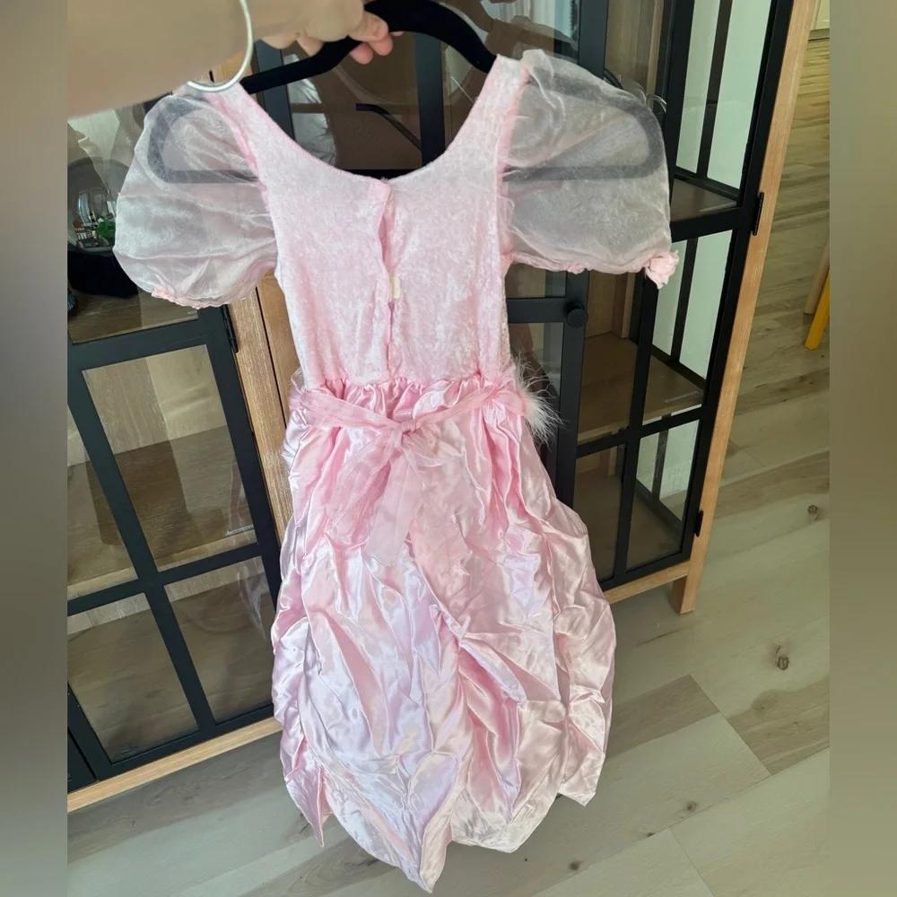 Vintage 2000s Barbie costume y2k toddler long gown roses nutcracker movie